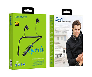 Bluetooth наушники Borofone BE45 внутриканальные черные