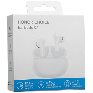 Bluetooth наушники беспроводные Honor Choice Earbuds X7 Play белые