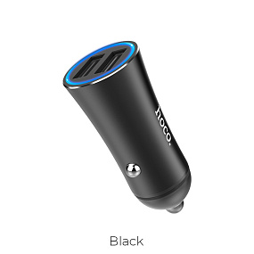 АЗУ-USB HOCO Z30A 2 выхода 3.1A черный