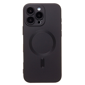 Кейс iPhone 16 Pro Max силикон SafeMag SM020 черный