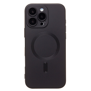 Кейс iPhone 16 Pro Max силикон SafeMag SM020 черный